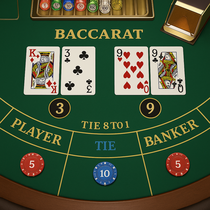 Betriot - Baccarat Tischspiel - Elegantes Highroller Spiel
